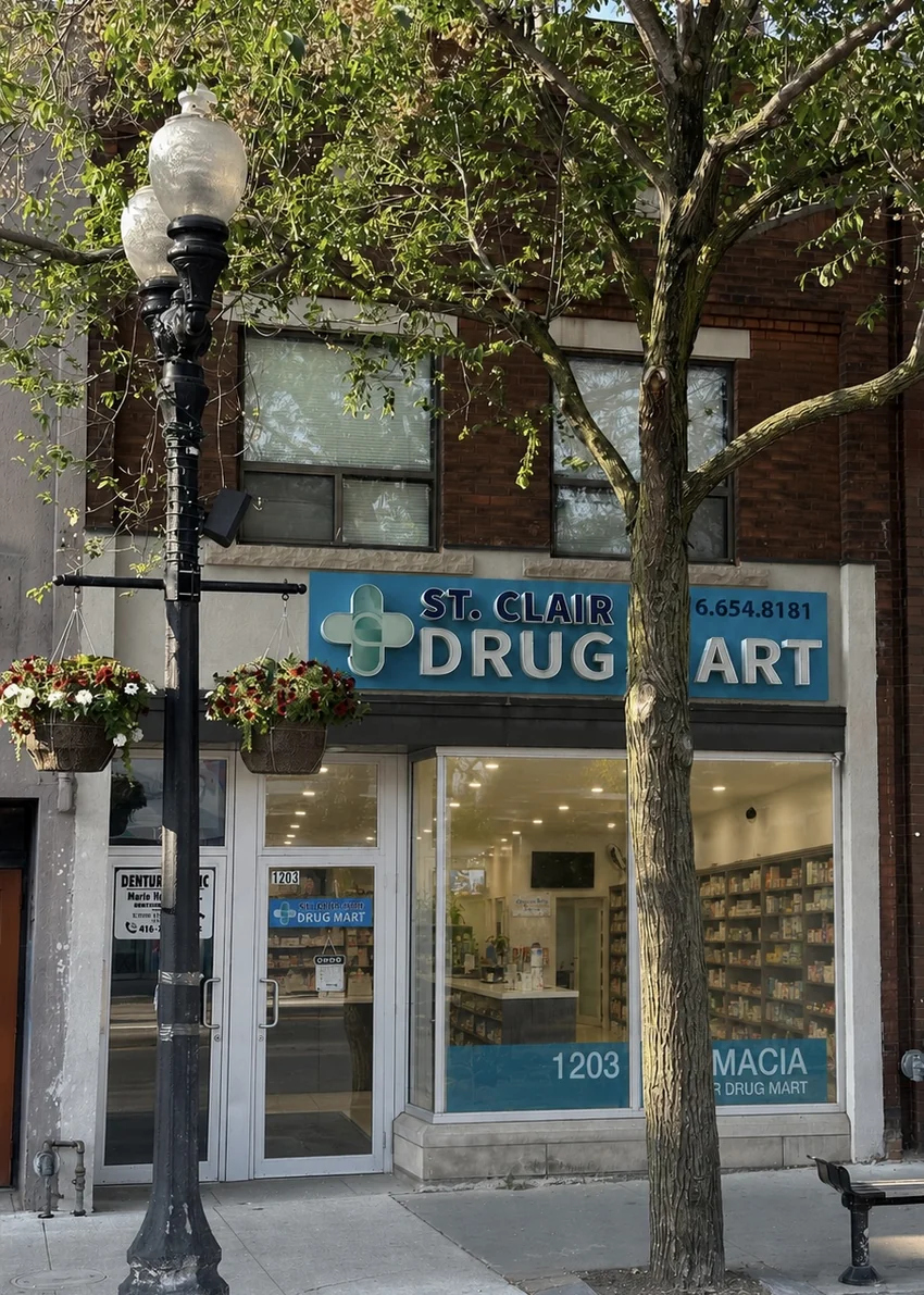St. Clair Drug Mart Pharmacy exterior, Toronto